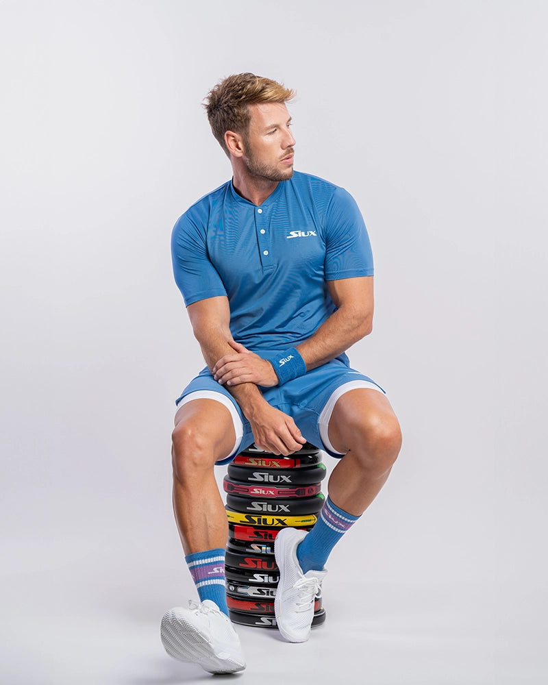 Tricou Polo Siux Eman Man Albastru