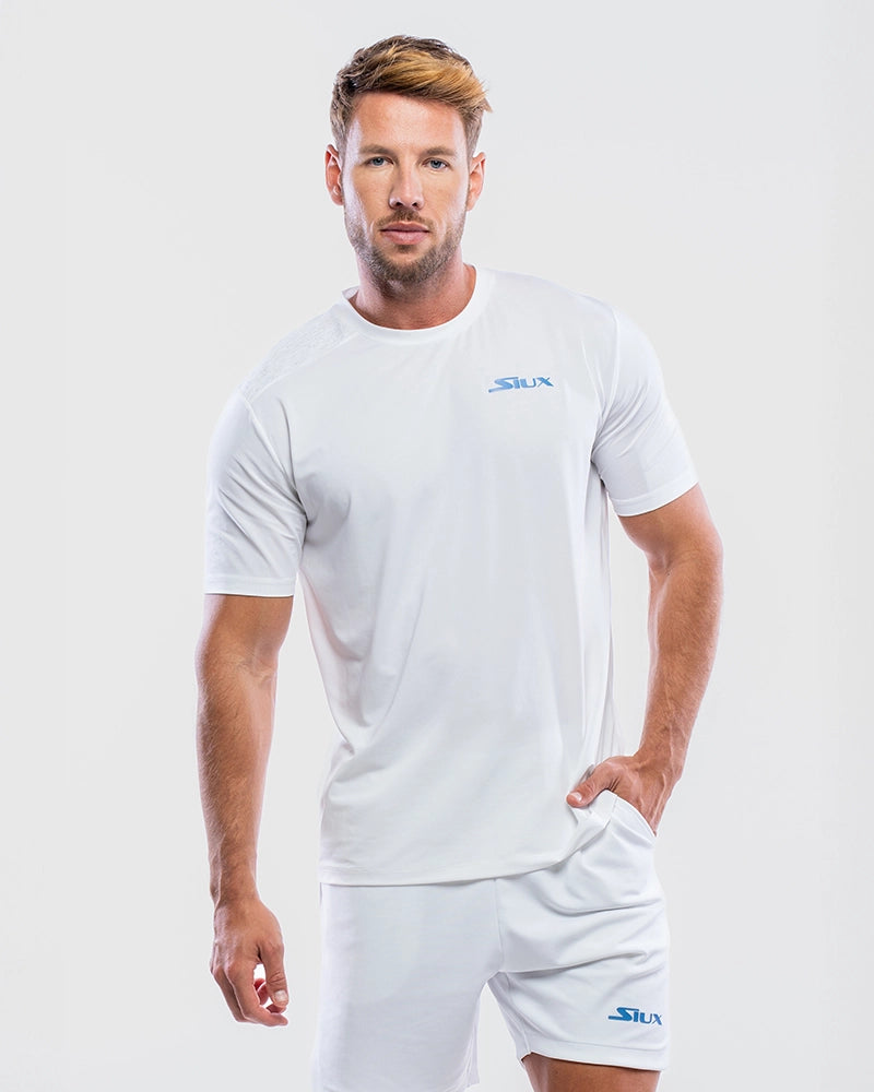 Tricou Siux Jacquard Man Alb