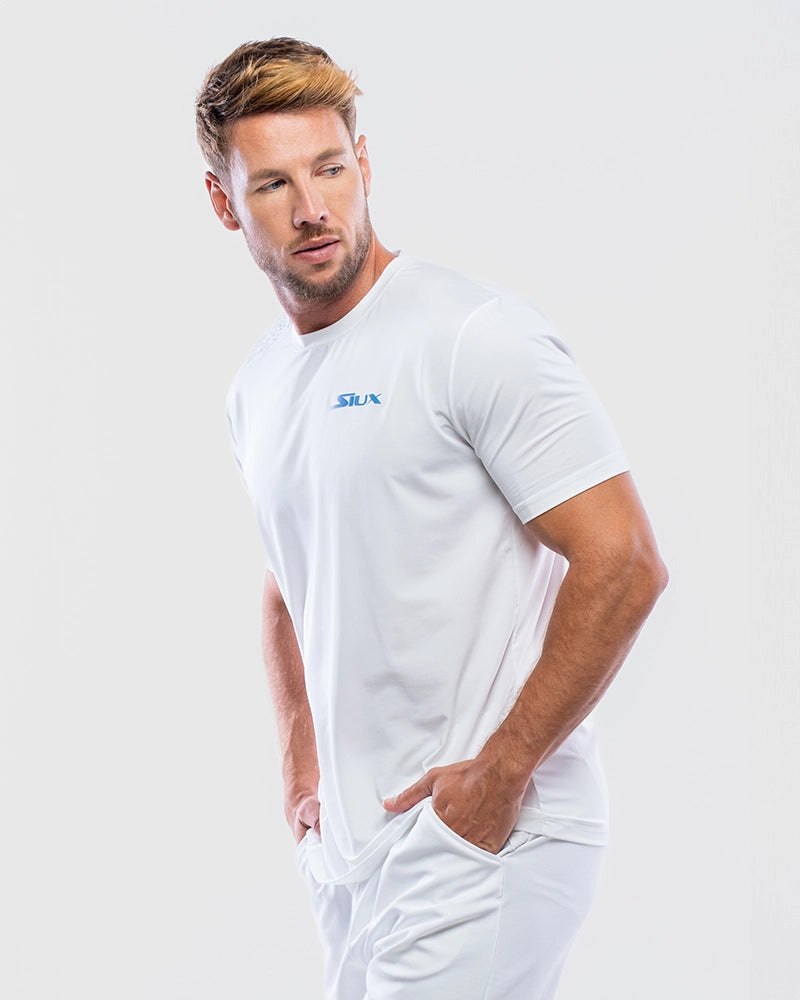 Tricou Siux Jacquard Man Alb